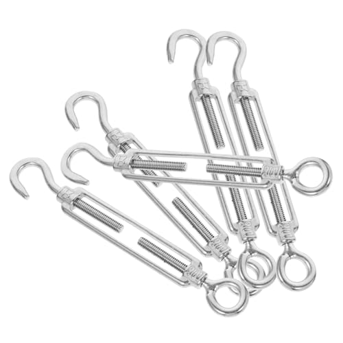 FIXOSHEE 5 Stück Teiliges Spannschlösser Drahtseilspanner Oc für Seilspannung Silberfarbene Präzise Gegossene Magnetische Seilspanner für Straffe Befestigung von FIXOSHEE