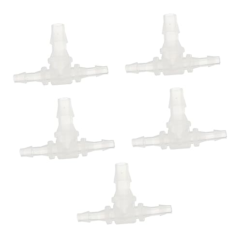 FIXOSHEE 5 Stück Verbinder Kunststoff Wasserrohranschlüsse für Bewässerung und Aquarien Langlebige Tee Verbindungselemente Einfache Installation Sicher und Robust von FIXOSHEE