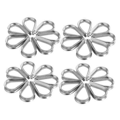 FIXOSHEE 50 Stück Edelstahl Drahtseil Kauschen für Stahlseil Rostfrei mit Glatter Oberfläche Schutzverstärkt Einfach zu Montieren für Outdoor und Industrieeinsatz FIXOSHEE 50 Stück Edelstahl Drahtseil Kauschen für Stahlseil Rostfrei mit Glatter Oberfläche Schutzverstärkt Einfach zu Montieren für Outdoor und Industrieeinsatz von FIXOSHEE