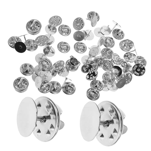 FIXOSHEE 50 Stück Schmetterlingskupplung Rückseiten für Anstecknadeln Krawattennadeln Broschen Ersatzverschluss ohne Werkzeug Silberfarbene Pins Halter für DIY Schmuck und Namensschilder FIXOSHEE 50 Stück Schmetterlingskupplung Rückseiten für Anstecknadeln Krawattennadeln Broschen Ersatzverschluss ohne Werkzeug Silberfarbene Pins Halter für DIY Schmuck und Namensschilder von FIXOSHEE