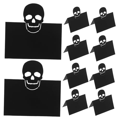 FIXOSHEE 50 Stück Teiliges Halloween Sitzkarten mit Künstlerischem Totenkopfdesign aus Hochwertigem Perlmuttpapier Langlebig und Vielseitig für Tisch und Partydekoration für Halloween FIXOSHEE 50 Stück Teiliges Halloween Sitzkarten mit Künstlerischem Totenkopfdesign aus Hochwertigem Perlmuttpapier Langlebig und Vielseitig für Tisch und Partydekoration für Halloween von FIXOSHEE
