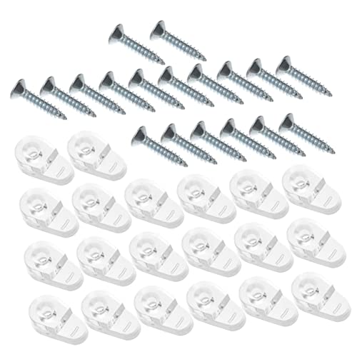 FIXOSHEE 50 Stück Transparente Glashalter Clips für Schwere Spiegel Montage Inklusive Schrauben Vielseitig Einsetzbar für Schranktüren Badezimmer und Vitrinen Einfache Installation Stabile FIXOSHEE 50 Stück Transparente Glashalter Clips für Schwere Spiegel Montage Inklusive Schrauben Vielseitig Einsetzbar für Schranktüren Badezimmer und Vitrinen Einfache Installation Stabile von FIXOSHEE