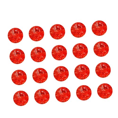 FIXOSHEE 50 Stück Transparente Kristallknöpfe Rot Süße DIY Nähknöpfe für Jacken Strickjacken Hemden Mäntel Vielseitige Kleidungsknöpfe für Damen Herren Strapazierfähiges Zubehör von FIXOSHEE