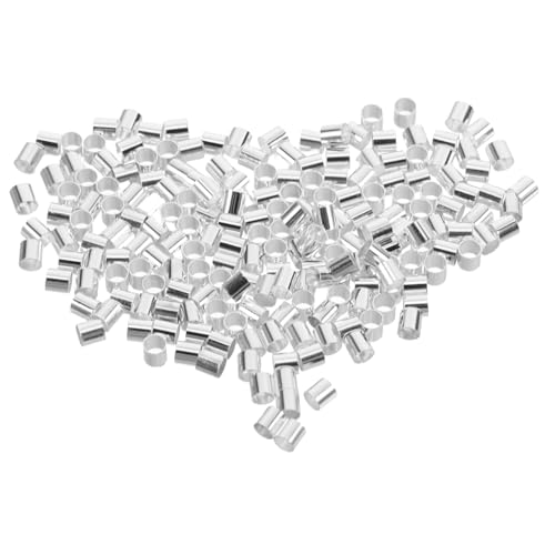 FIXOSHEE 500 Stück Kupfer Quetschperlen für Schmuckherstellung Langlebige Crimp Endkappen für DIY Armbänder Ohrringe Halsketten Einfache Anwendung und Sichere Befestigung von FIXOSHEE