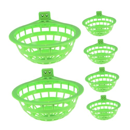 FIXOSHEE 6 Stück Große Taubennestschalen aus Robustem Material Komfortable Vogelnester für Tauben Nymphensittiche und Kleine Papageien Einfach zu Reinigen Sicherer Brutplatz für Eier und von FIXOSHEE