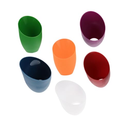 FIXOSHEE 6 Stück Kunststoff Lampenschirme Ersatz Lampenschirm Abdeckung für Stehlampe Tischleuchte Dekorativer Schräger Lampenschirm in Verschiedenen Farben für Wohnraumbeleuchtung von FIXOSHEE