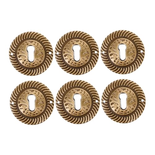 FIXOSHEE 6 Stück Schlüssellochabdeckungen im Retro Stil Dekorative Platten für Möbel Geeignet für Kommoden Schränke und Einfache Anwendung und Vielseitig Einsetzbar FIXOSHEE 6 Stück Schlüssellochabdeckungen im Retro Stil Dekorative Platten für Möbel Geeignet für Kommoden Schränke und Einfache Anwendung und Vielseitig Einsetzbar von FIXOSHEE