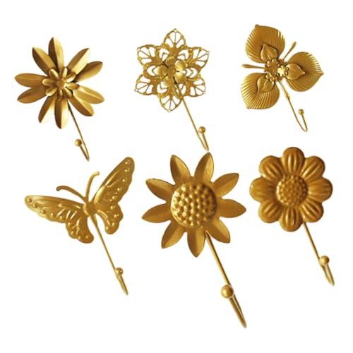 FIXOSHEE 6 Stück Teiliges Goldene Wandhaken aus Massivem Kreative Mini kleiderhaken ohne Bohren Einfache Montage Rostfrei Elegant für Badezimmer Flur Küche und Handtücher FIXOSHEE 6 Stück Teiliges Goldene Wandhaken aus Massivem Kreative Mini kleiderhaken ohne Bohren Einfache Montage Rostfrei Elegant für Badezimmer Flur Küche und Handtücher von FIXOSHEE