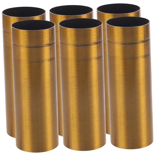 FIXOSHEE 6 Stück Teiliges Lampenfassung Hülse aus Metall Kerzenfassung Abdeckung für Kronleuchter Deckenleuchte Retro Kristallleuchten Robust und Kompakt Passend für DIY Beleuchtung von FIXOSHEE