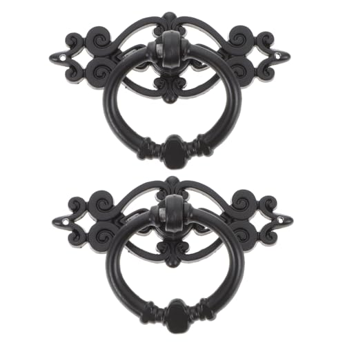 FIXOSHEE 6 Stück Teiliges Retro Ringgriffe aus Rostfrei und Verformungsbeständig Vielseitig für Schränke und Kleiderschränke Einfache Montage Elegante Möbelbeschläge in Schwarz FIXOSHEE 6 Stück Teiliges Retro Ringgriffe aus Rostfrei und Verformungsbeständig Vielseitig für Schränke und Kleiderschränke Einfache Montage Elegante Möbelbeschläge in Schwarz von FIXOSHEE