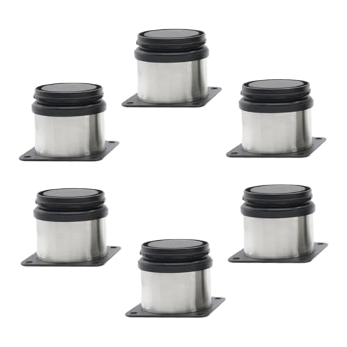 FIXOSHEE 6 Stück Teiliges Verstellbare Möbelfüße aus Höhenverstellbare Tisch und Schrankbeine Stabile Metallstützen für Sofa Schrank Couchtisch und Arbeitsplatte von FIXOSHEE