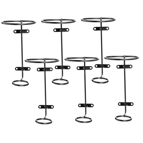 FIXOSHEE 6 Stück Teiliges Wand weinregal aus Stabilem Eisen Roter Weinflaschenhalter mit Modernem Design Platzsparend Einfach Montierbar Sicherer Halt für Weinflaschen zur Stilvollen von FIXOSHEE