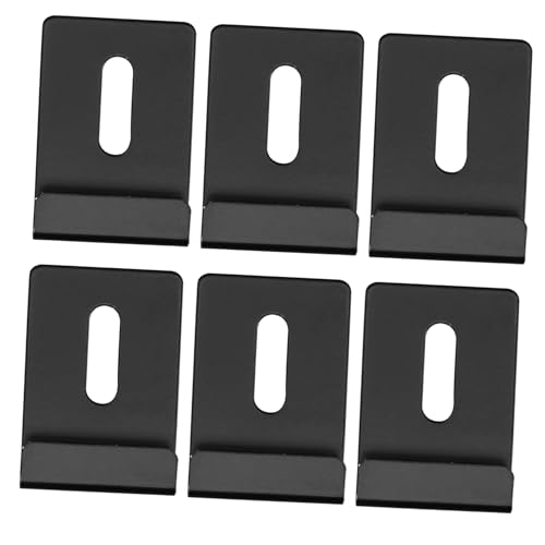 FIXOSHEE 6 Stück Wandmontage Spiegelglas Klammern Halterungen für Spiegel und Glasregale Multifunktionale Clips für Einfache Installation und Sicheren Halt von FIXOSHEE