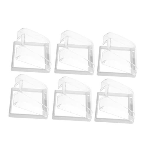 FIXOSHEE 6 Stück Wasserdichte Sockelschutzabdeckung Steckerabdeckungen für Steckdosen äußere Auslassabdeckung wasserdichte Steckerabdeckung Steckdosenkabelabdeckung Plastik Transparent von FIXOSHEE
