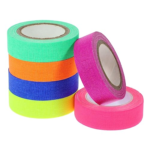 FIXOSHEE 6Rollen Neon Klebeband Fluoreszierendes Tuchband Selbstklebend für Partydekoration und Kreative Designs Leuchtet im Dunkeln UV Licht FIXOSHEE 6Rollen Neon Klebeband Fluoreszierendes Tuchband Selbstklebend für Partydekoration und Kreative Designs Leuchtet im Dunkeln UV Licht von FIXOSHEE
