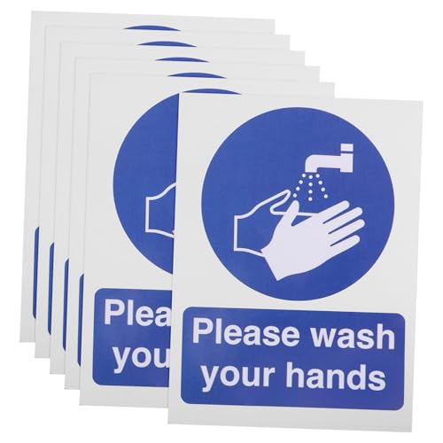 FIXOSHEE 6Stücke Handwaschaufkleber Handwaschetiketten für Badezimmer Büro und Toiletten Erinnerung zum Händewaschen Selbstklebende Schilder für Hygienepraktiken FIXOSHEE 6Stücke Handwaschaufkleber Handwaschetiketten für Badezimmer Büro und Toiletten Erinnerung zum Händewaschen Selbstklebende Schilder für Hygienepraktiken von FIXOSHEE