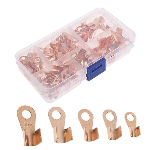 FIXOSHEE 70 Stück Teiliges Set Isolierter Drahtanschluss Kabelschuhe Kupfer Quetschverbinder für Heimwerker und Elektroreparaturen FIXOSHEE 70 Stück Teiliges Set Isolierter Drahtanschluss Kabelschuhe Kupfer Quetschverbinder für Heimwerker und Elektroreparaturen von FIXOSHEE