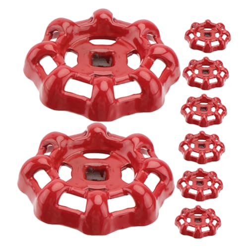 FIXOSHEE 8 Stück Ersatz Handrad Absperrventil Teiliges Metall Handgriff mit Quadratischem Loch Robustes Außengriff für Wasserhahn Schlauchventil und Absperrschieber Ergonomisch und von FIXOSHEE