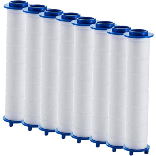 FIXOSHEE 8 Stück Teiliges Duschkopf filterset mit Austauschbarem Pp baumwollkern Hochdruck wasserfilter zur Reduzierung von Chlor und Verunreinigungen Kompatibel als Ersatzpatrone für FIXOSHEE 8 Stück Teiliges Duschkopf filterset mit Austauschbarem Pp baumwollkern Hochdruck wasserfilter zur Reduzierung von Chlor und Verunreinigungen Kompatibel als Ersatzpatrone für von FIXOSHEE