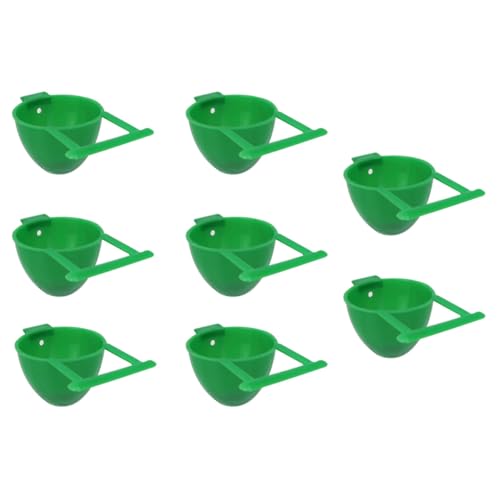 FIXOSHEE 8 Stück Teiliges Kunststoff Futter Wassernapf für Papageien und Kleine Vögel Rund Stabiler Vogelkäfighalter Einfach zu Reinigen für Futter und Trinkwasser im Vogelkäfig FIXOSHEE 8 Stück Teiliges Kunststoff Futter Wassernapf für Papageien und Kleine Vögel Rund Stabiler Vogelkäfighalter Einfach zu Reinigen für Futter und Trinkwasser im Vogelkäfig von FIXOSHEE