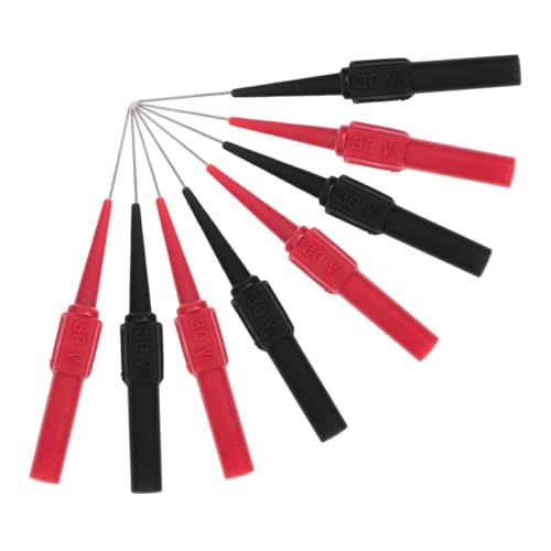 FIXOSHEE 8 Stück Teiliges Multimeter Prüfspitzen Set mit Scharfen Nadeln Vielseitige Messsonden für Präzise Elektrische Tests Langlebig und Kompakt Geeignet für Elektronische Reparaturen von FIXOSHEE