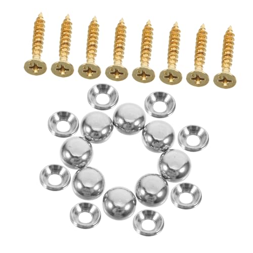 FIXOSHEE 8 Stück Teiliges Selbstbohrende Zierschrauben mit Eleganten Kappen Silber für Möbel Wandmontage Spiegelbefestigung und Dekorative Abdeckung Einfache Installation und Langlebig FIXOSHEE 8 Stück Teiliges Selbstbohrende Zierschrauben mit Eleganten Kappen Silber für Möbel Wandmontage Spiegelbefestigung und Dekorative Abdeckung Einfache Installation und Langlebig von FIXOSHEE