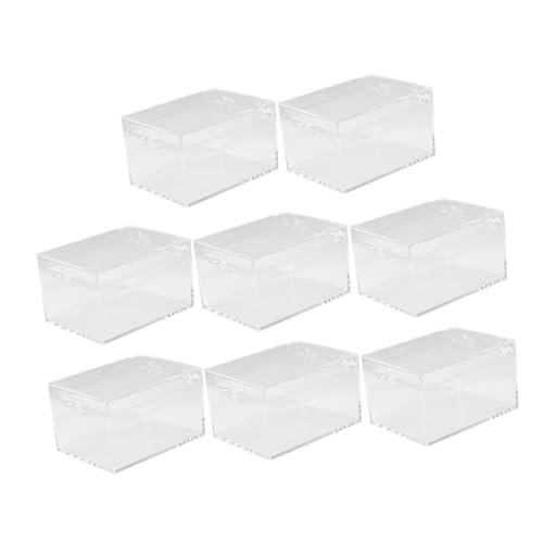 FIXOSHEE 8 Stück Teiliges Transparente Kleine Rechteckige Aufbewahrungsboxen aus Bruchsicherem Kunststoff Vielseitige Ausstellungsbox für Proben Muscheln und Sammlerstücke Langlebig und FIXOSHEE 8 Stück Teiliges Transparente Kleine Rechteckige Aufbewahrungsboxen aus Bruchsicherem Kunststoff Vielseitige Ausstellungsbox für Proben Muscheln und Sammlerstücke Langlebig und von FIXOSHEE