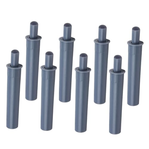 FIXOSHEE 8 Stück Teiliges Türstopper aus Robustem Abs Kunststoff mit Dickem Gummipolster Geräuschdämpfend und Wandfreundlich Einsetzbar für Schrank und Schiebetüren Einfache Anbringung von FIXOSHEE