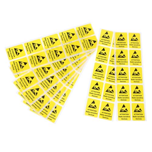 FIXOSHEE 80 Stück Warnaufkleber Haftetiketten mit Starkem Klebstoff Statische Warnhinweise für Elektronische Geräte Einfache Anwendung Witterungsbeständig und Langlebig FIXOSHEE 80 Stück Warnaufkleber Haftetiketten mit Starkem Klebstoff Statische Warnhinweise für Elektronische Geräte Einfache Anwendung Witterungsbeständig und Langlebig von FIXOSHEE