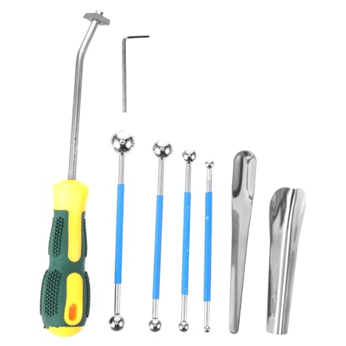 FIXOSHEE 9 Stück Teiliges Caulk Kit Werkzeug aus Stahl Abdichtungswerkzeug Fugen Glätter für Fliesen Küche Bad Boden Dichtungsmasse Finish FIXOSHEE 9 Stück Teiliges Caulk Kit Werkzeug aus Stahl Abdichtungswerkzeug Fugen Glätter für Fliesen Küche Bad Boden Dichtungsmasse Finish von FIXOSHEE