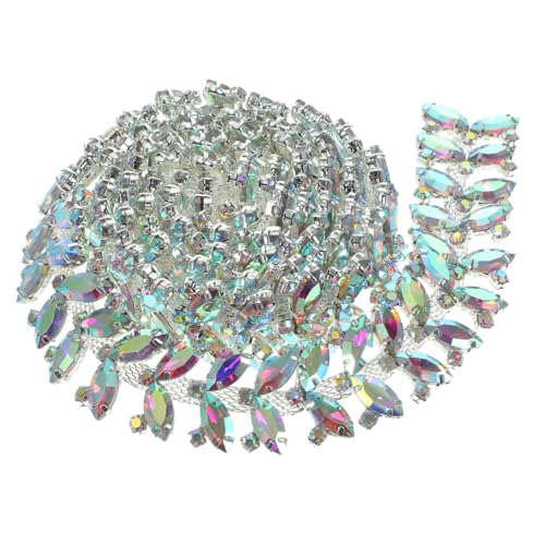 FIXOSHEE Ab Farbige Glas strasskette DIY Kleidungsapplikation Hochzeitsschmuck Wiederverwendbar Vielseitig für Schuhe Taschen Kleidung Handgefertigte Dekoration für Hochzeitszeremonien und FIXOSHEE Ab Farbige Glas strasskette DIY Kleidungsapplikation Hochzeitsschmuck Wiederverwendbar Vielseitig für Schuhe Taschen Kleidung Handgefertigte Dekoration für Hochzeitszeremonien und von FIXOSHEE