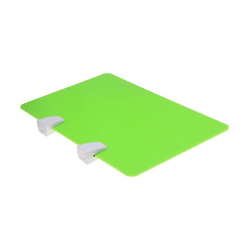 FIXOSHEE Acryl Schreibtischtrennwand Grün mit Klammern Büro Desktop Baffle Einfache Langlebiger Raumteiler für Private Arbeitsbereiche Geräuschreduzierend Vielseitig Einsetzbar von FIXOSHEE