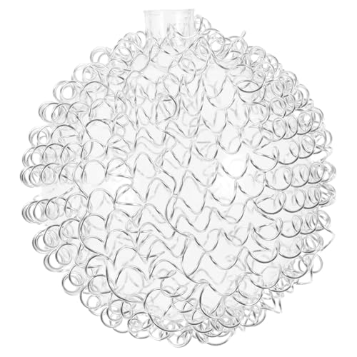 FIXOSHEE Aluminiumdraht Lampenschirm mit Klarem Glas Langlebiger Lampenabdeckung Vielseitig Einsetzbar für Pendel Schreibtischlampen Einfache Montage Modernes Design von FIXOSHEE