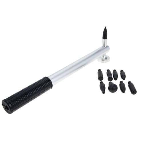 FIXOSHEE Aluminiumlegierung Karosserie Dellen Reparaturhammer mit Austauschbaren Köpfen Kompakt Leichter Auto Dellen Reparatur Werkzeug Schlagfester Ausbeulhammer für Professionelle von FIXOSHEE