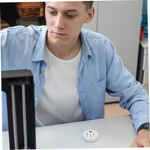 FIXOSHEE Aluminiumlegierung Zahnriemenrad Zähne Innenloch Langlebige Präzise Mechanische Synchronriemenscheibe für Reibungslosen Druckbetrieb von FIXOSHEE