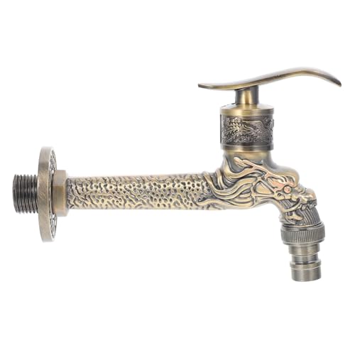 FIXOSHEE Antike Wandmontage Waschbecken Wasserhahn aus Zinklegierung Leicht Bedienbar Langlebig für Waschmaschine und Waschtisch Einfache Wandinstallation Stilvoll und Praktisch von FIXOSHEE