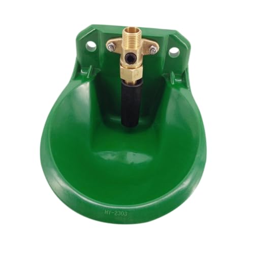 FIXOSHEE Automatische Schaftränke Kunststoff Wassertränke mit Kupferventil Grün Langlebig Rostfrei Stabile Wasserzufuhr für Ziegen Schweine Geflügel Bauernhof Zubehör von FIXOSHEE