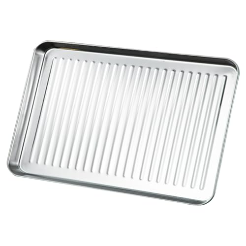 FIXOSHEE Backblech Antihaft Backform für Pizza Brot Gebäck Hochtemperaturbeständig Rostfrei Multifunktionale Küchenhilfe für Backen Servieren von FIXOSHEE