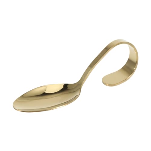 FIXOSHEE Biegung des Griffgeschirrs Kochlöffel Utensil Wiederverwendung handhaben Form Besteck gebogener Löffel zum Servieren Löffel, die einen gekrümmten Griff servieren Stahllöffel Golden FIXOSHEE Biegung des Griffgeschirrs Kochlöffel Utensil Wiederverwendung handhaben Form Besteck gebogener Löffel zum Servieren Löffel, die einen gekrümmten Griff servieren Stahllöffel Golden von FIXOSHEE