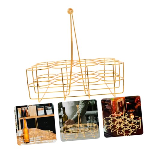 FIXOSHEE Bierkorb mit Griff Flaschen Beer Storage Holder Bar Ktv Bierträger Handlicher Flaschenhalter für Party und Alltag von FIXOSHEE
