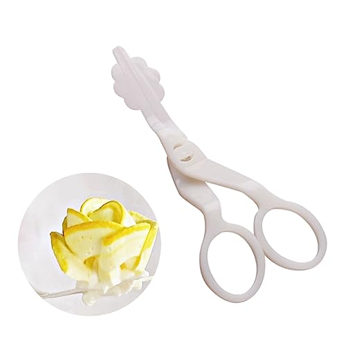 FIXOSHEE Blumenschere Für Fondant Und Kuchen-dekoration Cremefarbene Transfer-schere Leicht Zu Reinigen Diy Backwerkzeug Für Tortendekoration von FIXOSHEE