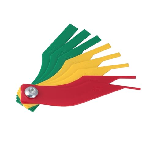 FIXOSHEE Bremsbelag messlehre Bremsbelag dickenmessgerät mit Farbcodeanzeige für Auto Lkw Werkstatt Bremsbelagprüfung Praktische Fühlerlehre Kfz Bremsen Werkzeug von FIXOSHEE