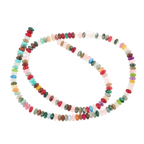 FIXOSHEE Bunte Kleine Steinperlen Bunte Lose Perlen für DIY Schmuckherstellung Armbänder Halsketten Basteln Handgefertigte Schmuckzubehör von FIXOSHEE