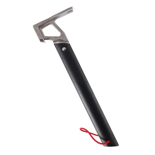 FIXOSHEE Camping Hammer mit Aluminiumgriff Großer Hammerkopf Multifunktional für Zeltheringe Nägel Einschlagen und Entfernen Rutschfest Leicht für Outdoor Wandern Camping Inklusive von FIXOSHEE
