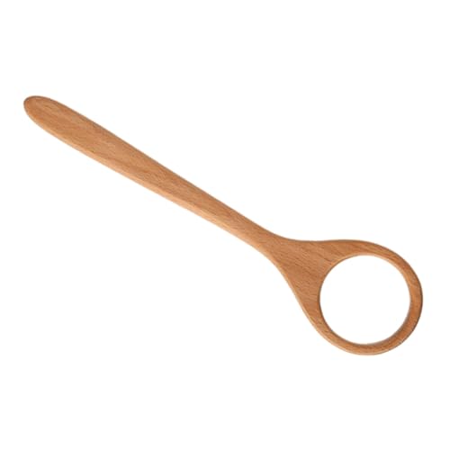 FIXOSHEE Dänischer Holzbesen zum Teigrühren Ergonomischer Griff Einzigartiger Schneebesenkopf Antihaftbeschichtet Langlebiger Holzrührer für Sauerteig und Brotteig Wiederverwendbar von FIXOSHEE