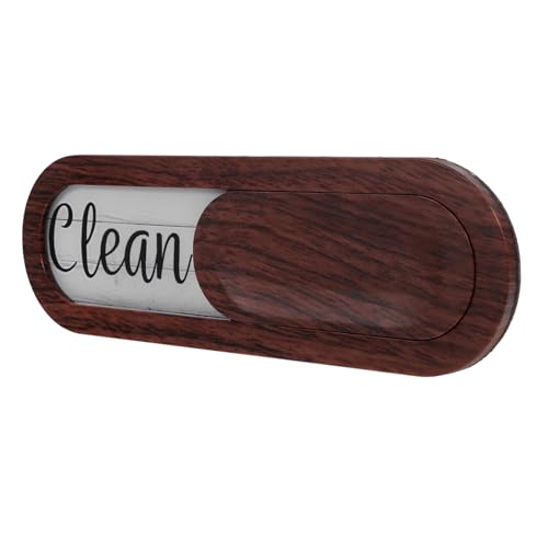 FIXOSHEE Doppelseitiges Geschirrspüler Magnet mit Clean Dirty Anzeige Ovaler Walnussfarbener Magnet Cleaner Sign Indicator Langlebig aus Acryl und Abs Einfach zu Befestigen Modernes von FIXOSHEE
