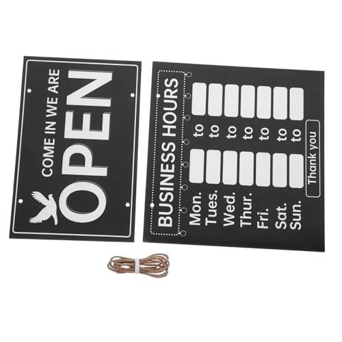 FIXOSHEE Doppelseitiges Öffnungszeiten Schild für Geschäfte Dekoratives Abwischbares Schild Wetterfestes und Strapazierfähiges Design für Restaurants Cafés und Bars Farben für FIXOSHEE Doppelseitiges Öffnungszeiten Schild für Geschäfte Dekoratives Abwischbares Schild Wetterfestes und Strapazierfähiges Design für Restaurants Cafés und Bars Farben für von FIXOSHEE