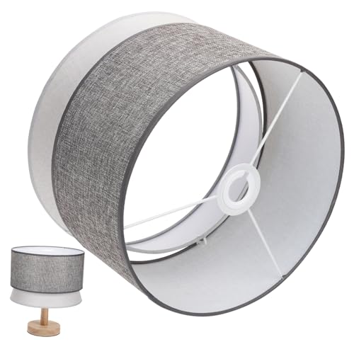FIXOSHEE Doppelter Stoff Lampenschirm Tiefe Fassung Deckenleuchte Innen Beleuchtung Vintage Stil Wohnzimmer Schlafzimmer Esszimmer Büro Hotel FIXOSHEE Doppelter Stoff Lampenschirm Tiefe Fassung Deckenleuchte Innen Beleuchtung Vintage Stil Wohnzimmer Schlafzimmer Esszimmer Büro Hotel von FIXOSHEE