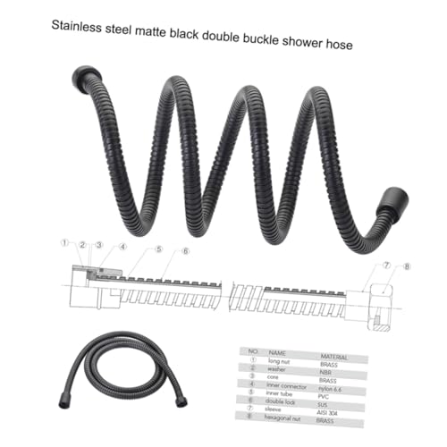 FIXOSHEE Druckerhöhender Handbrause Duschkopf mit Flexiblem Schlauch Wassersparend Rost Spritzschutz Ergonomisch für Bad und Küche Geeignet von FIXOSHEE