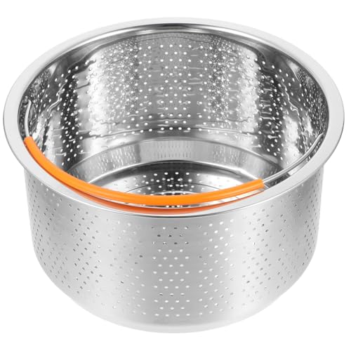 FIXOSHEE Edelstahl Dampfgarer Einsatz mit Griff Hitzebeständiger Multifunktionaler Dünsteinsatz für Gemüse Reis und Eier Spülmaschinenfest Geeignet für Töpfe und Reiskocher FIXOSHEE Edelstahl Dampfgarer Einsatz mit Griff Hitzebeständiger Multifunktionaler Dünsteinsatz für Gemüse Reis und Eier Spülmaschinenfest Geeignet für Töpfe und Reiskocher von FIXOSHEE